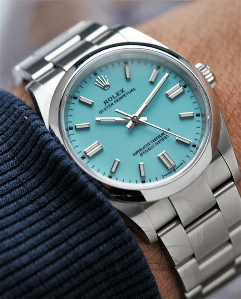 rolex tiffany blue 36|rolex op 41 tiffany blue.